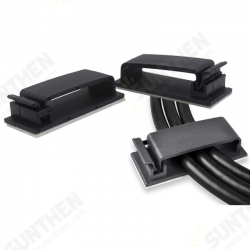 50Pcs Cable Clips Self-Adhesive Cord Management Wire Holder Organizer Clamp for Computer 50Pcs Cable Clips Self-Adhesive Cord Management Wire Holder Organizer Clamp for Computer