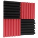 6Pcs Acoustic Wall Panel Tiles Studio Sound Proofing Insulation Foam Pads