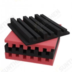 6Pcs Acoustic Wall Panel Tiles Studio Sound Proofing Insulation Foam Pads 6Pcs Acoustic Wall Panel Tiles Studio Sound Proofing Insulation Foam Pads