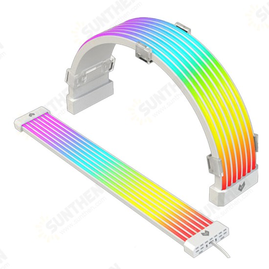 Computer Light-emitting Cable ARGB Neon Line 8PIN/24PIN Chassis Light Strip Panel For PC Cabinet Decoration AURA SYNC