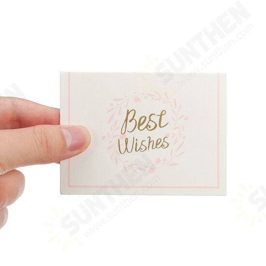 Creative Gilding Greeting Card for Birthday Thanksgiving Day Party Wedding Baking Best Wishes Card