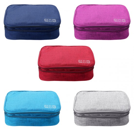 Data Cable Storage Bag Multifunctional Digital Devices Stationery Case Portable Travel Electronic Pouch Earbuds Earphone Organizer