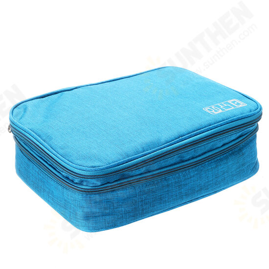 Data Cable Storage Bag Multifunctional Digital Devices Stationery Case Portable Travel Electronic Pouch Earbuds Earphone Organizer