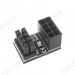 Graphics Power Adapter ATX 6PIN 8PIN Power Interface Turn 180 Degree Steering Adapter Graphics Power Adapter ATX 6PIN 8PIN Power Interface Turn 180 Degree Steering Adapter