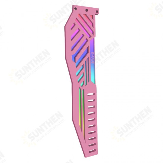 Graphics Card Bracket Pink 5V 3Pin ARGB Acrylic Material for PC