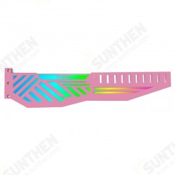 Graphics Card Bracket Pink 5V 3Pin ARGB Acrylic Material for PC Graphics Card Bracket Pink 5V 3Pin ARGB Acrylic Material for PC