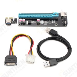 PCIE Mining Cable 1X to 16X Graphics Card Extension Cable PCI-E Anti-burn Design USB3.0 External Graphics Card Power Adapter Cable PCIE Mining Cable 1X to 16X Graphics Card Extension Cable PCI-E Anti-burn Design USB3.0 External Graphics Card Power Adapter Cable