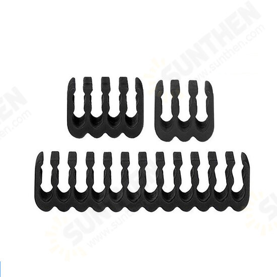 Sleeved Cable 24 Pieces Set Cord Clamp 4x24-Pin/12x8-Pin/8x6-Pin Cable Comb for 3mm Cable Gesleeved Up To 3.4mm Frosted