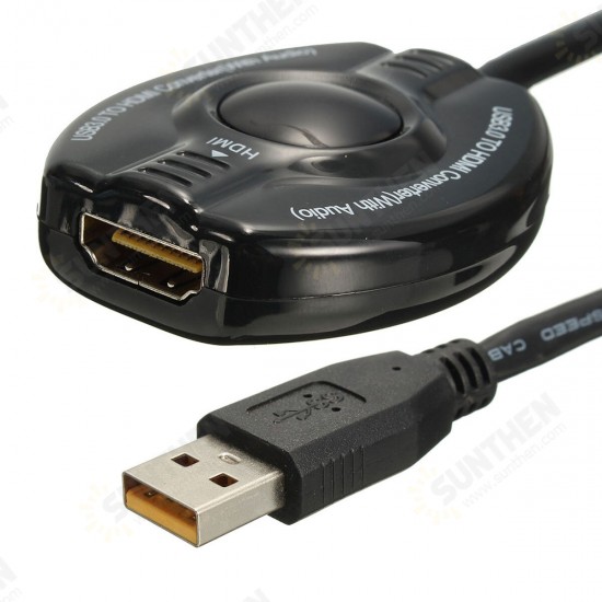 USB 3.0 to HDMI Adapter Cable 5 Gbps support 1080P Projector POS System CRT LCD LED Monitor