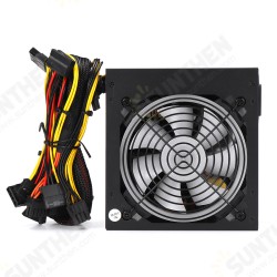 1200W Active ATX 12V PFC Desktop Gaming PC Power Supply 8PIN + 2x6PIN Silent Fan with LED Light 1200W Active ATX 12V PFC Desktop Gaming PC Power Supply 8PIN + 2x6PIN Silent Fan with LED Light