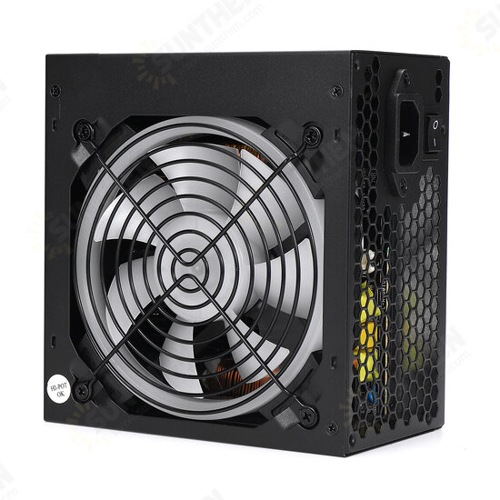 1200W Active ATX 12V PFC Desktop Gaming PC Power Supply 8PIN + 2x6PIN Silent Fan with LED Light