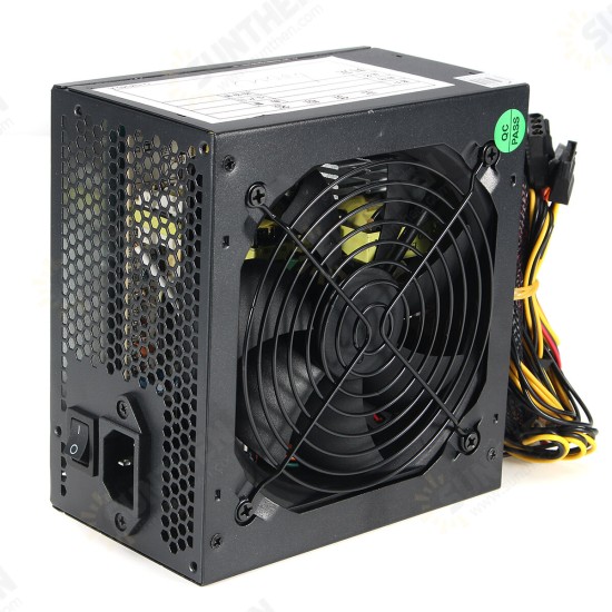 600W PC Power Supply Quiet ATX 12V 24Pins 12CM Cooling Fan Desktop Computer Power Supply Gaming PSU for AMD Intel