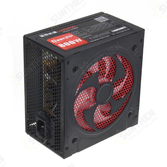 800W 220V PC Power Supply Quiet ATX Gaming PFC 20+4pin For Desktop Computer