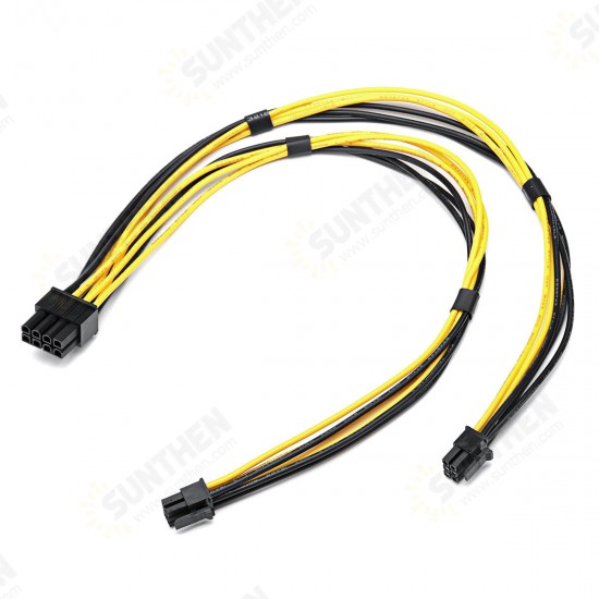 Dual Mini 6 Pin To 8 Pin Male PCI-E Power Cable For Mac Pro Video Card