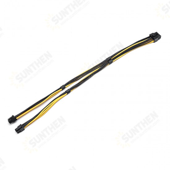 Dual Mini 6 Pin To 8 Pin Male PCI-E Power Cable For Mac Pro Video Card