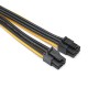 Dual Mini 6 Pin To 8 Pin Male PCI-E Power Cable For Mac Pro Video Card