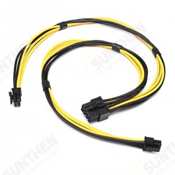 Dual Mini 6 Pin To 8 Pin Male PCI-E Power Cable For Mac Pro Video Card Dual Mini 6 Pin To 8 Pin Male PCI-E Power Cable For Mac Pro Video Card