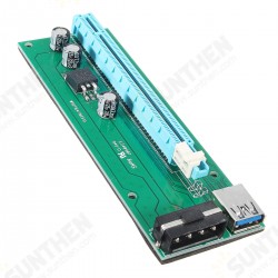 PCI-E 1X to 16X Mining Machine Enhanced Extender Riser Adapter With Power Cable. PCI-E 1X to 16X Mining Machine Enhanced Extender Riser Adapter With Power Cable.