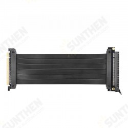 PCI-E 3.0 16X 90° Graphics Card Vertical Stand Base ATX Case Flexible Extension Cable Riser Card Adapter 90 Degrees for GPU PCI-E 3.0 16X 90° Graphics Card Vertical Stand Base ATX Case Flexible Extension Cable Riser Card Adapter 90 Degrees for GPU