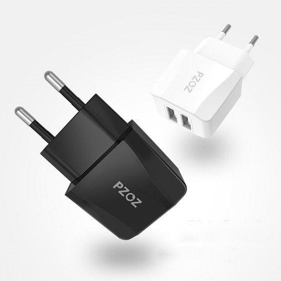 2.1A Dual USB Ports Charger Fast Charging Travel EU Plug Adapter Charger For iPhone X XR XS Max Xiaomi MI8 MI9 HUAWEI P30 S9 S10 S10+