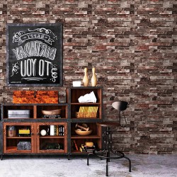 0.6x10M Brick Wallpaper Wall Sticker Waterproof PVC Self-Adhesive For Desk Room 0.6x10M Brick Wallpaper Wall Sticker Waterproof PVC Self-Adhesive For Desk Room