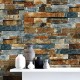 0.6x10M Brick Wallpaper Wall Sticker Waterproof PVC Self-Adhesive For Desk Room