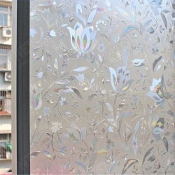 100cm Anti-UV Tulip Window Film Frosted Window Sticker Privacy Office Home Decoration 100cm Anti-UV Tulip Window Film Frosted Window Sticker Privacy Office Home Decoration