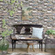 10M Retro Brick Wallpaper Wall Sticker Smooth Waterproof PVC Self-Adhesive Decoration