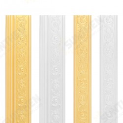 10Pcs/Set Waterproof 3D Wall Border Skirting Lines Sticker Self-Adhesive Kitchen 10Pcs/Set Waterproof 3D Wall Border Skirting Lines Sticker Self-Adhesive Kitchen