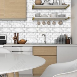 10pcs Self-adhesive Marble Pattern Wall Sticker Waterproof Kitchen Bathroom Decoration 10pcs Self-adhesive Marble Pattern Wall Sticker Waterproof Kitchen Bathroom Decoration