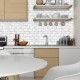 10pcs Self-adhesive Marble Pattern Wall Sticker Waterproof Kitchen Bathroom Decoration