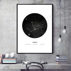 30x40cm Constellation Art Canvas Posters Geometric Astrology Painting Wall Paper 30x40cm Constellation Art Canvas Posters Geometric Astrology Painting Wall Paper