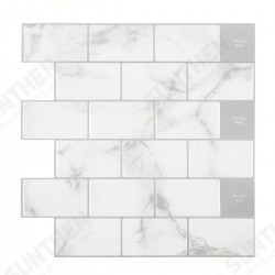 3D Epoxy Vinyl Wall Sticker Waterproof Removable Decal Backsplash Home Decoration