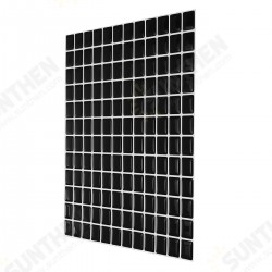 3D Mosaics Waterproof and Oil-proof Black and White Crystal Epoxy Three-dimensional Self-adhesive Wall Sticker