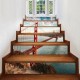 3D Stairs Stickers Riser Staircase Wall Scenery Wallpaper Decor Self-adhesive