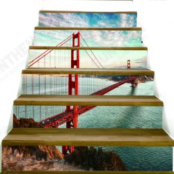 3D Stairs Stickers Riser Staircase Wall Scenery Wallpaper Decor Self-adhesive 3D Stairs Stickers Riser Staircase Wall Scenery Wallpaper Decor Self-adhesive