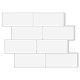 3D Tile Wall Sticker White Self-Adhesive Decal Home Kitchen Bathroom Mural Decoration 3D Tile Wall Sticker White Self-Adhesive Decal Home Kitchen Bathroom Mural Decoration