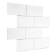 3D Tile Wall Sticker White Self-Adhesive Decal Home Kitchen Bathroom Mural Decoration