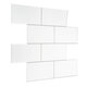 3D Tile Wall Sticker White Self-Adhesive Decal Home Kitchen Bathroom Mural Decoration