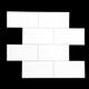 3D Tile Wall Sticker White Self-Adhesive Decal Home Kitchen Bathroom Mural Decoration 3D Tile Wall Sticker White Self-Adhesive Decal Home Kitchen Bathroom Mural Decoration