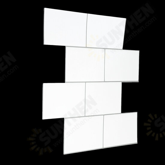 3D Tile Wall Sticker White Self-Adhesive Decal Home Kitchen Bathroom Mural Decoration 3D Tile Wall Sticker White Self-Adhesive Decal Home Kitchen Bathroom Mural Decoration