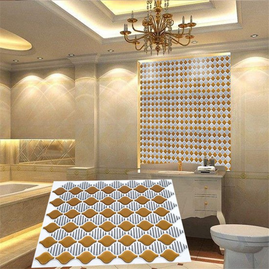 3D Wall Sticker Waterproof Wall Tile Decal Kitchen Home Living Room DIY Decoration 21.3x25cm