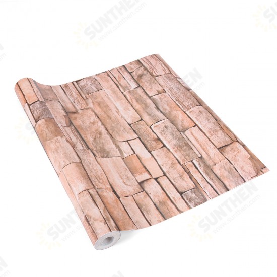 45x100CM 3D Stone Brick Wall Paper Sticker Kitchen Bathroom Waterproof PVC Home 45x100CM 3D Stone Brick Wall Paper Sticker Kitchen Bathroom Waterproof PVC Home