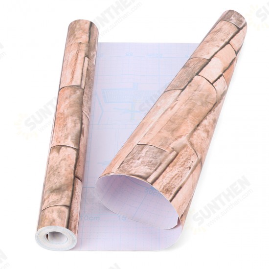 45x100CM 3D Stone Brick Wall Paper Sticker Kitchen Bathroom Waterproof PVC Home 45x100CM 3D Stone Brick Wall Paper Sticker Kitchen Bathroom Waterproof PVC Home