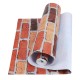 45x100CM 3D Stone Brick Wall Paper Sticker Kitchen Bathroom Waterproof PVC Home