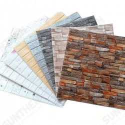 5Pcs 3D Soft Tile Brick Wall Sticker Self-adhesive Waterproof Foam Panel 38*35cm 5Pcs 3D Soft Tile Brick Wall Sticker Self-adhesive Waterproof Foam Panel 38*35cm