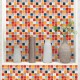 6Pcs Non-slip Waterproof Kitchen Bathroom Floor Wall Tile Paste Decoration Sticker