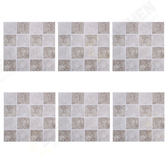 6pcs DIY Moroccan Self-adhesive Bathroom Kitchen Tile Wall Sticker Waterproof