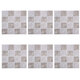 6pcs DIY Moroccan Self-adhesive Bathroom Kitchen Tile Wall Sticker Waterproof