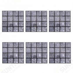 6pcs DIY Moroccan Self-adhesive Bathroom Kitchen Tile Wall Sticker Waterproof 6pcs DIY Moroccan Self-adhesive Bathroom Kitchen Tile Wall Sticker Waterproof